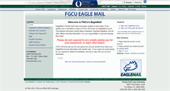 Desktop Screenshot of eagle.fgcu.edu
