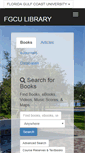 Mobile Screenshot of library.fgcu.edu